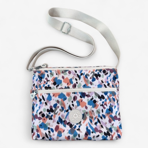 Kipling Annabelle Nylon Multicolor Printed Crossbody Bag - Picture 1 of 8